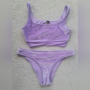 triangl swimwear Lavender Velvet Bikini Label